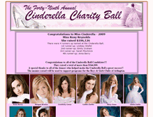 Tablet Screenshot of 2009.cinderellacharityball.com